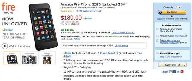 Fotografía - [Trato Alerta] Amazon Fuego de teléfono de 32 GB a la venta hoy para $ 189 Off Contrato